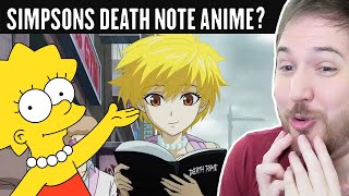 SIMPSONS DEATH NOTE ANIME COLLAB STRANGELY WORKS - Lost Pause Reddit