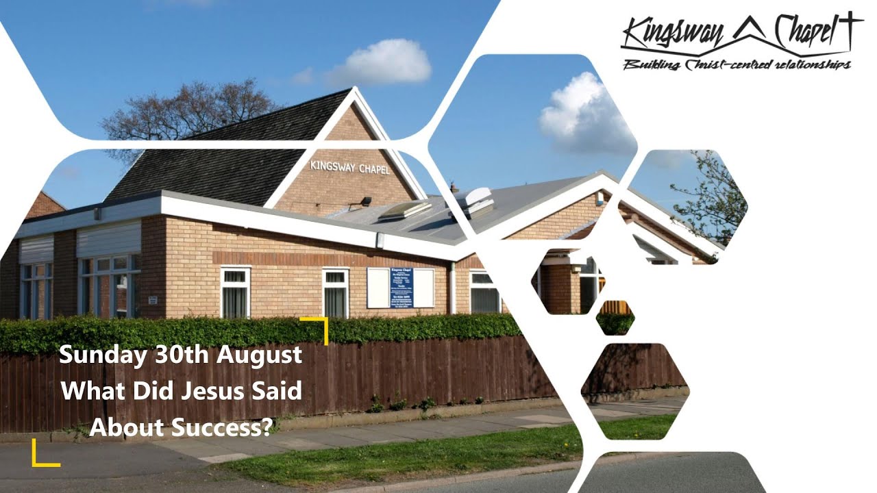 What Did Jesus Say about Success? 30/08/2020 Geoff Thompson