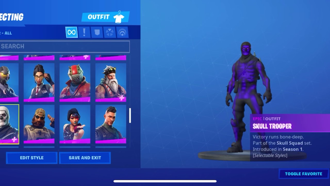 Fortnite Account With Purple Skull Trooper
