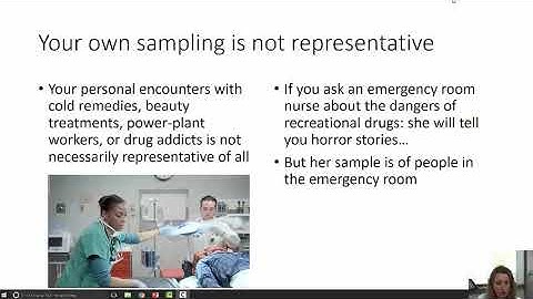 The Fallacy of Faulty Generalization or The Anecdotal Fallacy