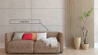 Heston Cream Glazed Polished Porcelain Tile 600 x 1200mm | Italtile