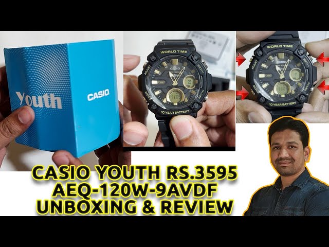 RELOJ CASIO CABALLERO AEQ-100BW-9AVCF - Daruma Relojes México