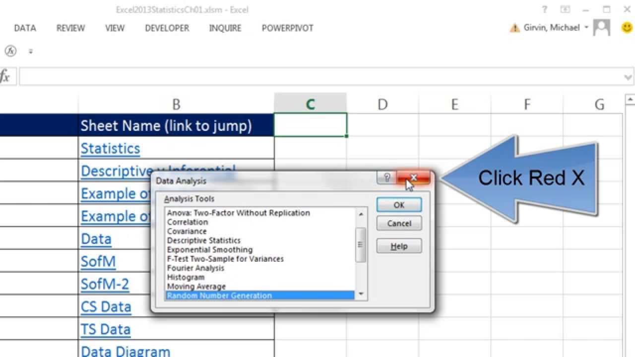 excel tools for data analysis