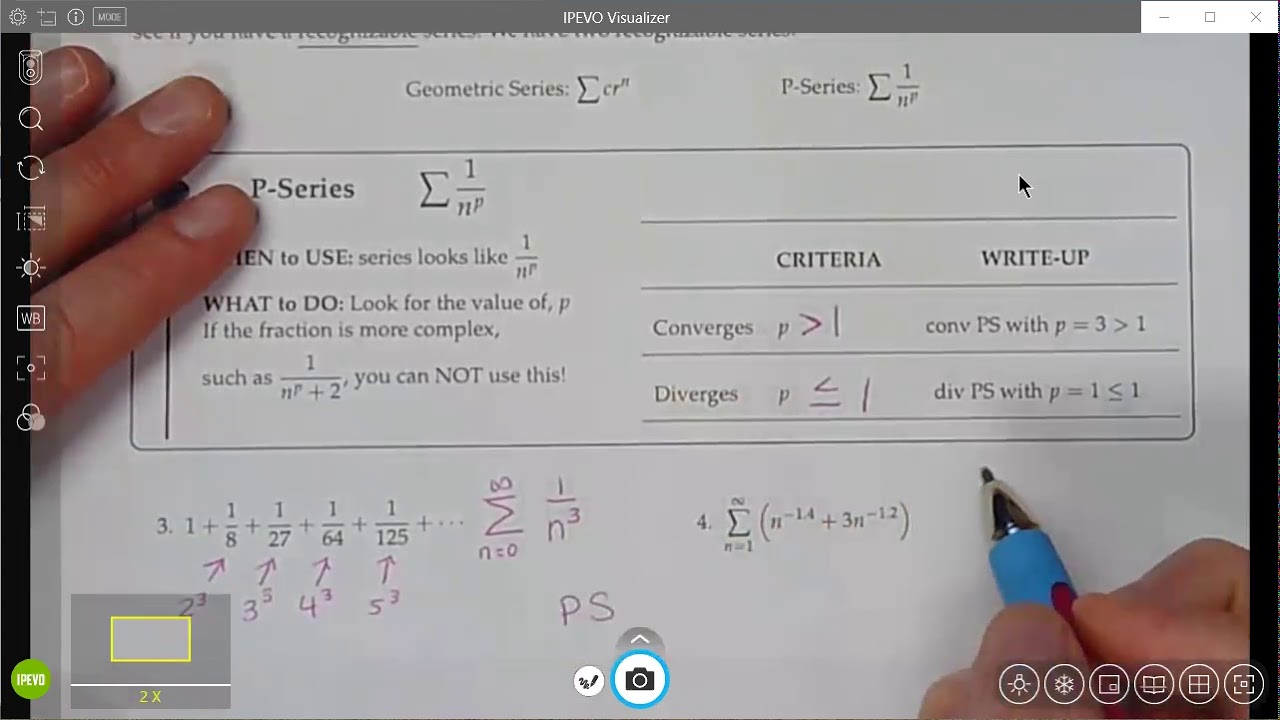 Math 251 Section 9.3B (P-Series) - YouTube