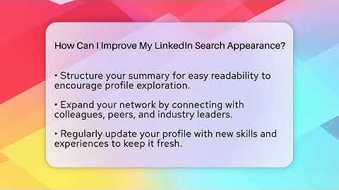 How Can I Improve My LinkedIn Search Appearance? - Everyday-Networking