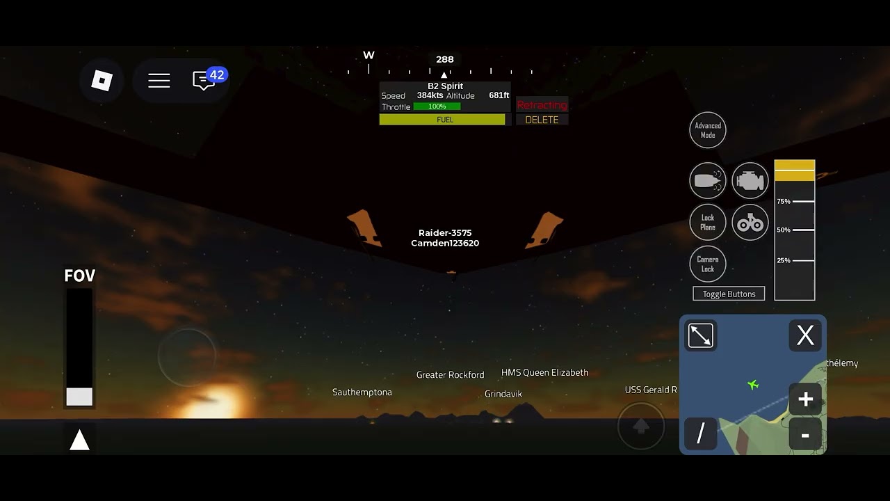 B2 Spirit speed test
