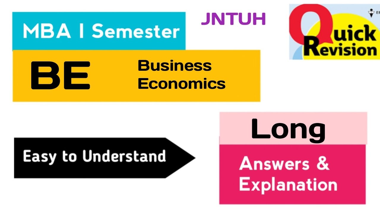 Business Economics Important Long Questions Answers Quick Revision 2025 MBA I 1st Sem Notes JNTUH