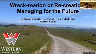 Wreck-reation or Re-creation? Managing for the Future