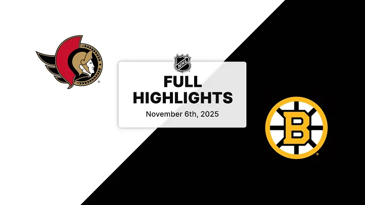 NHL Highlights | Senators vs. Bruins | November 06, 2025