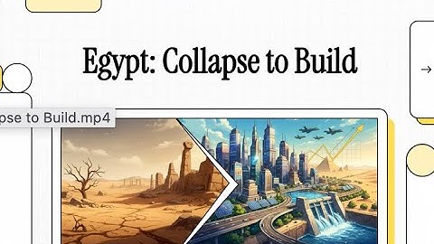 NoteBookLM - How did Egypt change  Collapse to Construction 2010–2025