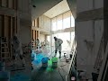 THIS FLOOR CHARGES IN DAYLIGHT AND GLOWS ALL NIGHT 😳✨ INSANE GLOW EPOXY FLOOR#satisfying#viralvideo