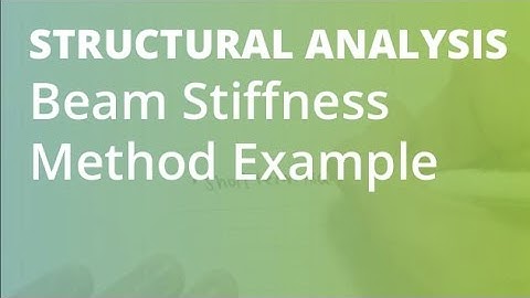 Beam Stiffness Method Point Loading Example 3 | Structural Analysis