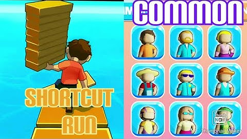 All common characters unlocked||Shortcut run gameplay  with all common characters
