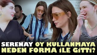 Serenay Sarıkaya Oy Kullanmaya Neden Adanademirspor Forması Ile Gitti? Cem Yılmaza Laf Yok