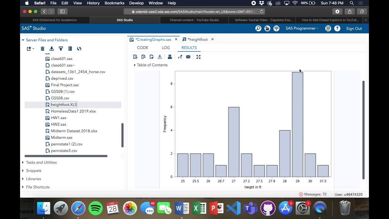 Creating Graphs in SAS - YouTube