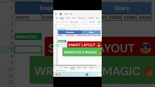 Excel Hidden Function WRAPCOLS | You Must Know! #shorts #excel