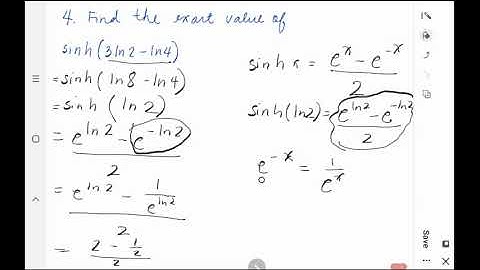 [Math 21] Disc 1.7 Hyperbolic and Inverse Hyperbolic Functions (Part 5 of 6)