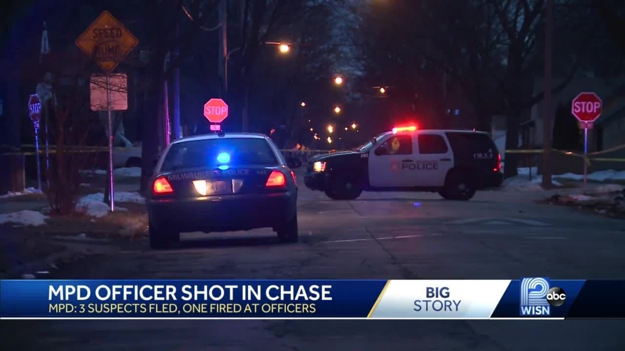 Officer shot during foot chase, suspect dead - YouTube