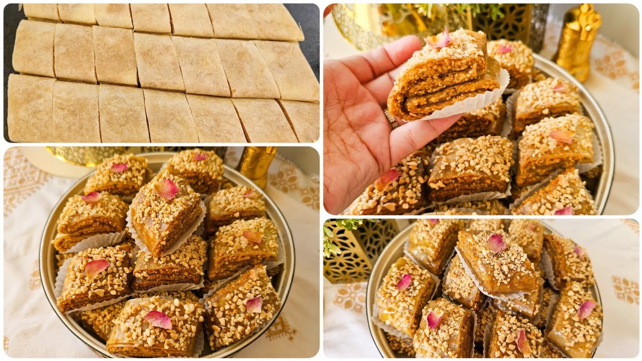 بقلاوة تطوانية اسهل و اروع وصفة كتحمق الكليان ، مقرمشة و معلكة ياسلام