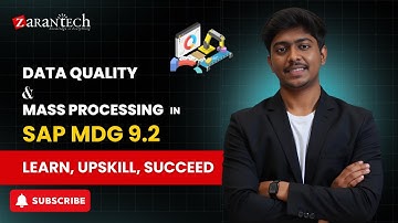 Data Quality and Mass Processing in SAP MDG 9.2 | ZaranTech