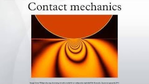Contact mechanics