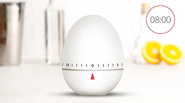 Egg Timer 8 Minutes 🐔 with chicken squawk alert