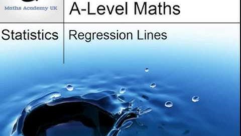 Regression Lines - part 1