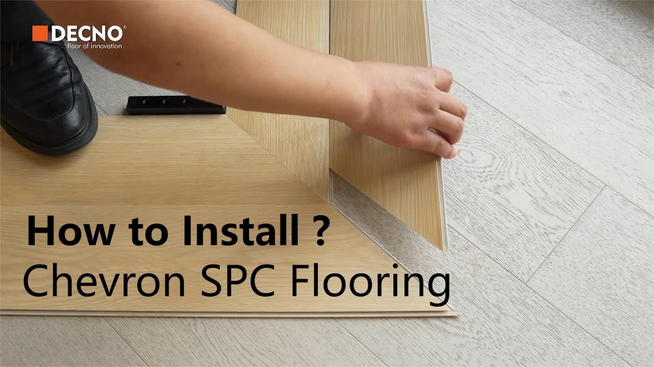 How to Install Chevron SPC Flooring? - YouTube