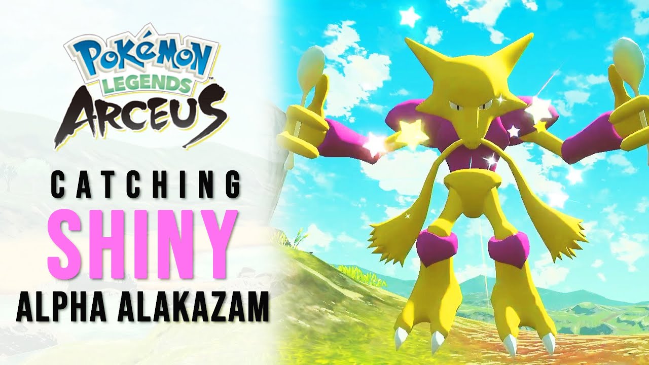 Catching Shiny Alpha Alakazam  Pokemon Legends Arceus 