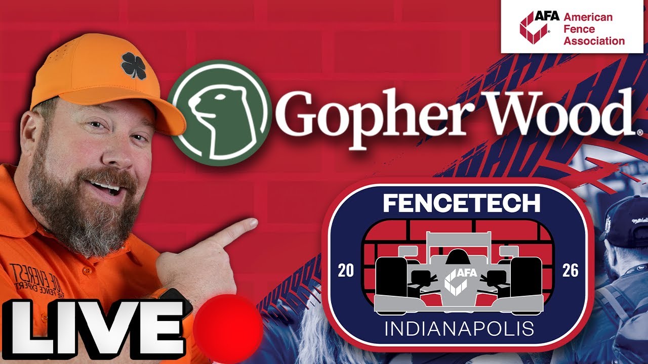LIVE! From FenceTech 2026 With Caleb Roth Of Gopher Wood - YouTube