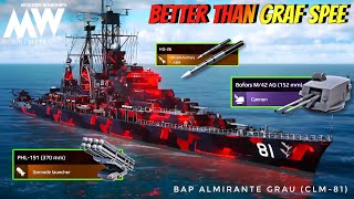 Under 10k Artcoin Best Ship 🔥 BAP Almirante Grau - RAW Firepower 💥- Modern Warships