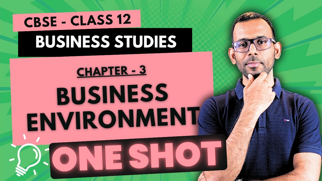 Business Environment - Chapter 3 | Class 12 BST One Shot | Complete ...