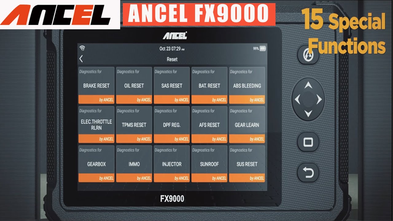 ANCEL-Ferramentas De Diagnóstico Do Carro, FX8000, Todo O Leitor De Código  Do Sistema, Óleo EPB, BAT, ABS, Reset, Adaptação Do Acelerador, OBD2  Scanner Automotivo - AliExpress