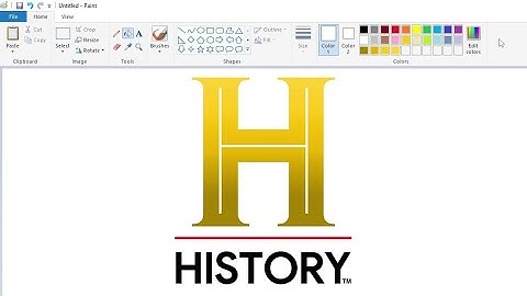 How to draw the History Channel logo using MS Paint | How to draw on your computer