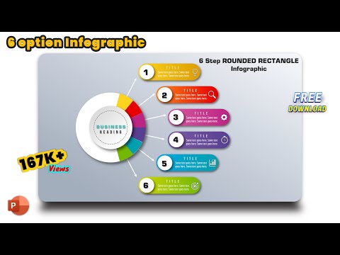 41.Graphic design | Office 365 | Free PowerPoint Templates | 6 Step Circular Infographic