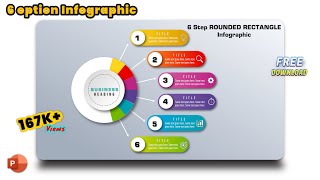 41.StepbyStep Tutorial: Designing a 6 Option Infographic in MS PowerPoint