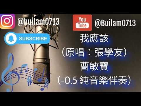 我應該 - 曹敏寶 (純音樂伴奏)#張學友#曹敏寶#我應該#伴奏 #伴奏音樂 #純音樂伴奏 #可以留言做其他歌曲 #升降調處理 #只做一次 #不收費