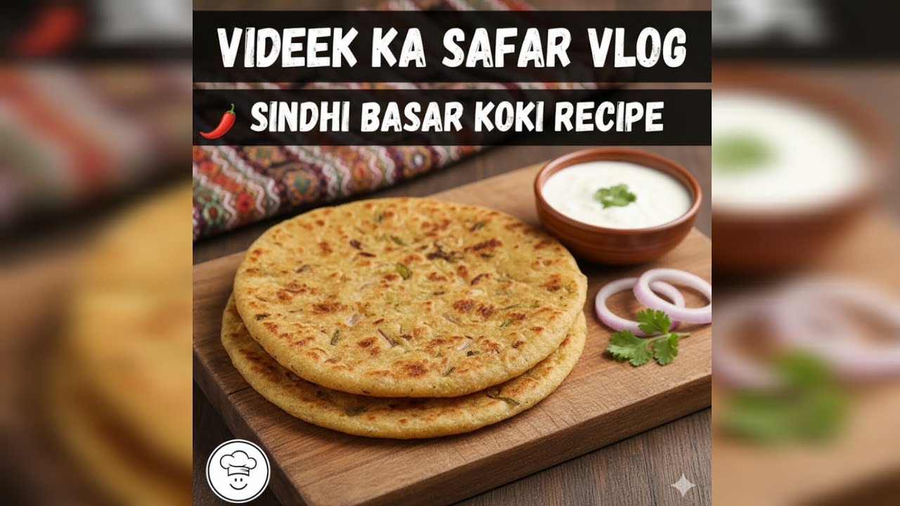Vlog 58| Sindhi Koki Recipe | 10 Minute Breakfast Recipe | जटपट बनाये सिंधी कोकी | Sindhi dish #food