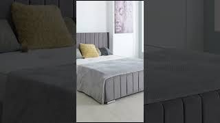 Plush Velvet Royal Wing Bed on Sale