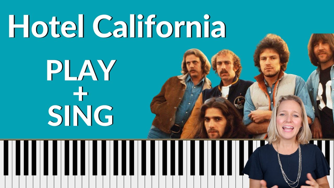 Hotel California Piano Tutorial - SING+PLAY The Eagles [FREE DOWNLOAD]
