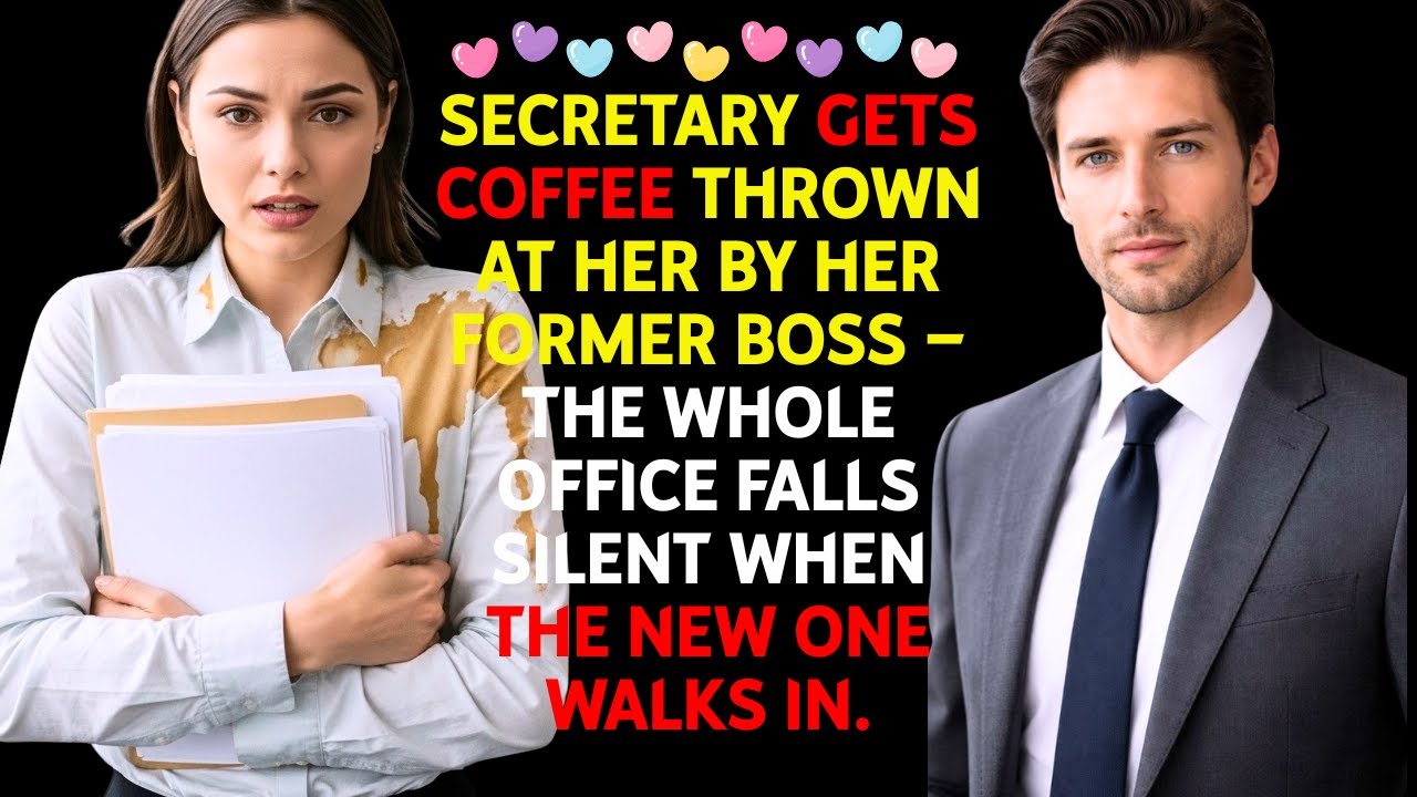 Secretary gets coffee thrown at her by her former boss – the whole office falls silent when the.....