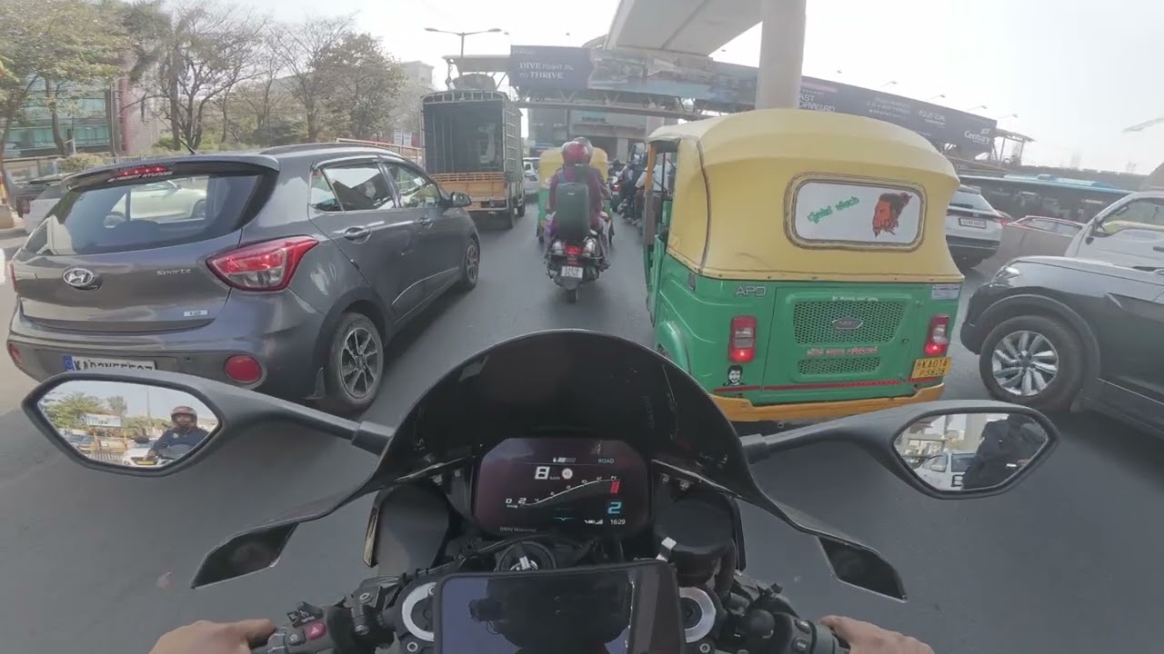 05Mar2026 - BMW S1K Bangalore Biker - Daily Ride - Office To CCD Harlur