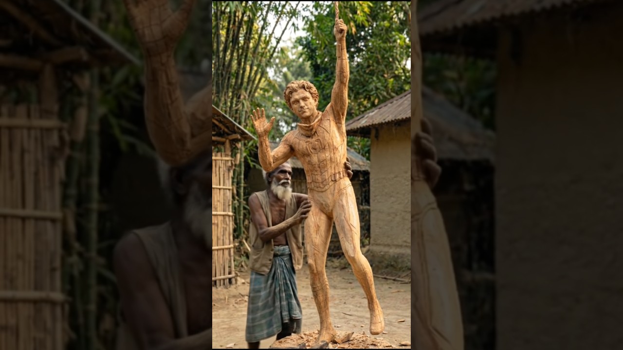 Tom Holland | The Spider-Man Wooden Sculpture 🔥 