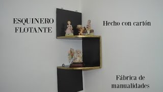 Esquinero Flotante hecho con cartón