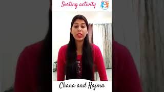 Sorting of grams activity (chana and rajma)