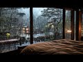 🌧️ Sleep Immediately with Soothing Rain Sounds | The Rain Sound to Outside the Window at Night