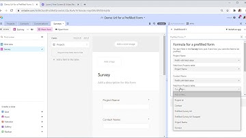 Demo: Prefilled Form (external use & linking to original record)