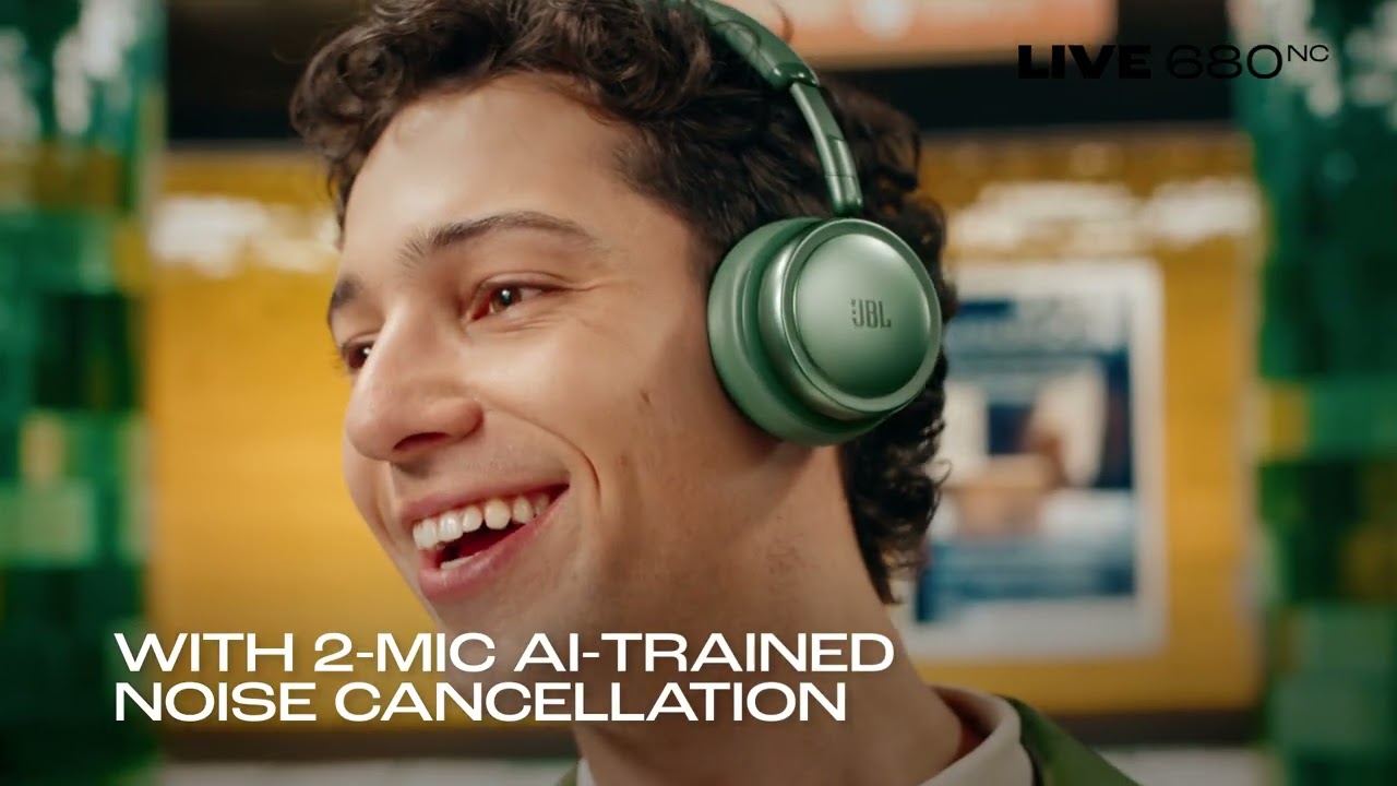 JBL Live 680NC - Noise Cancelling Headphones - Black