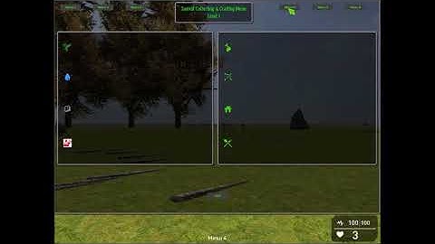 Game Guru survival scriptset menu system