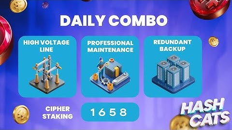 HashCats Daily combo card | staking cipher  Code || 8 & 9 October Hash Cats Card Code — JD Tech
